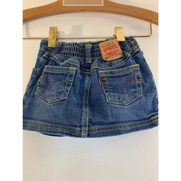 LEVI’S Girl’s Heart Embroidered Jean Skort / Size: 18 Months - Picture 9 of 9